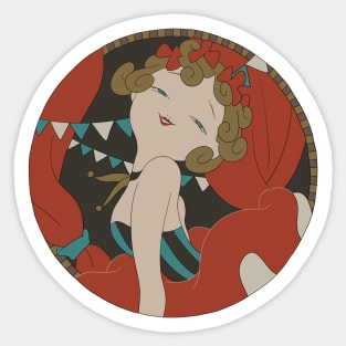 Circus Girl Sticker